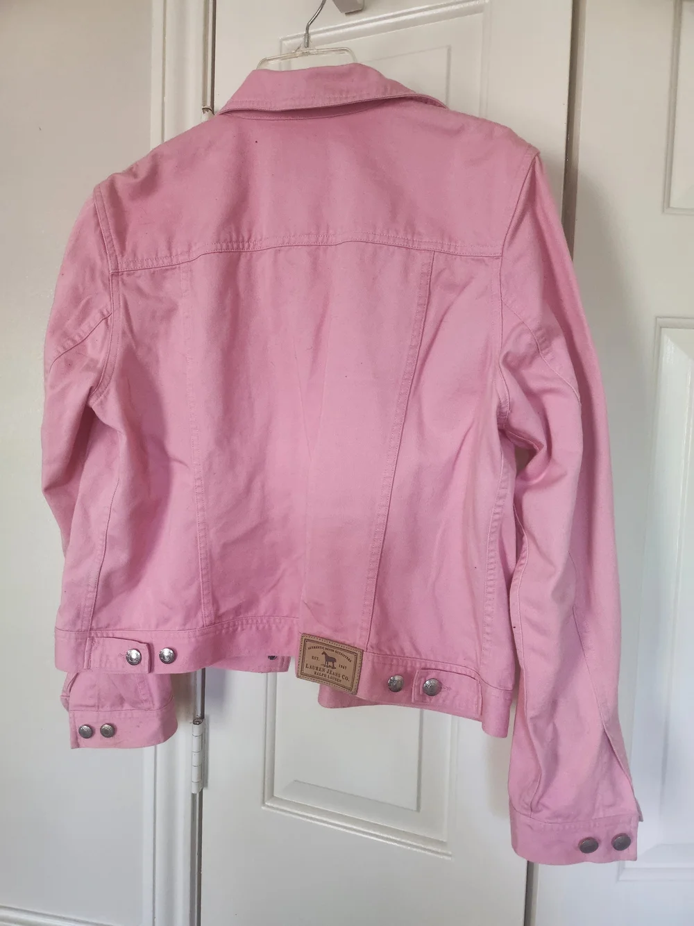 Ralph Lauren Pink Denim Jacket - Light Pink Trucker - Picture 2 of 3